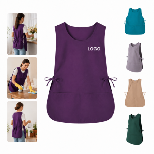 Unisex Dual-Pocket Utility Apron Smock